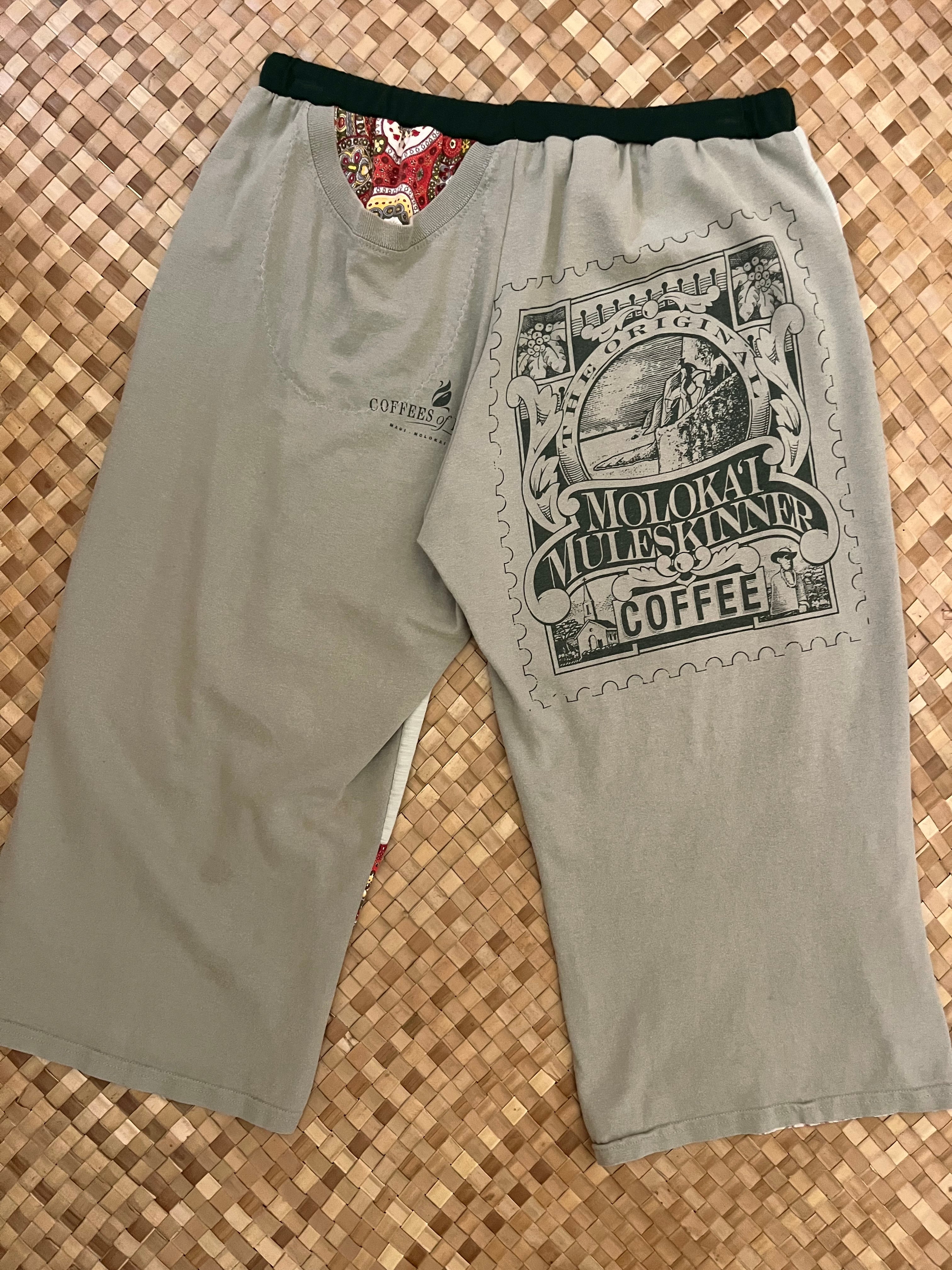 Ladies Size M "Sage & Paisley Molokai Coffee" Breezy Capri