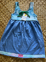 Load image into Gallery viewer, Kids Size 6 &quot;Blue Maui Mermaid&quot; Kuʻuipo Dress
