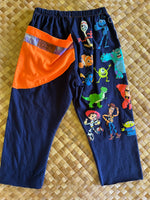 Load image into Gallery viewer, Kids Size 4 "Blue Iconic Pixar Characters" ʻOpihi Picker Pants
