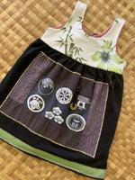 Load image into Gallery viewer, Kids Size 2 &quot;Black &amp; Green Bamboo&quot; Kuʻuipo Dress

