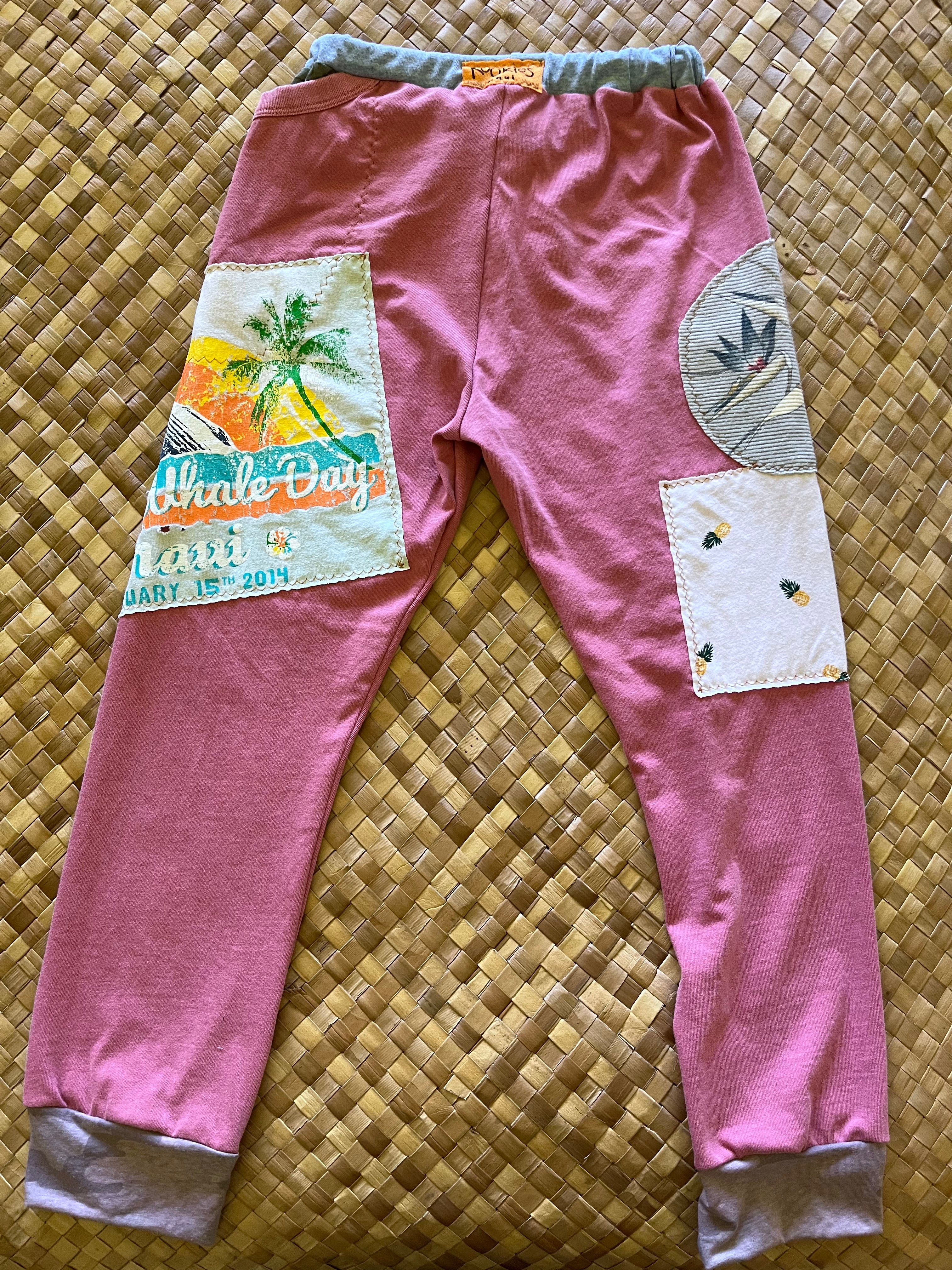 Kids Size 8 "Pink Whales and Pineapples" Holoholo Pants