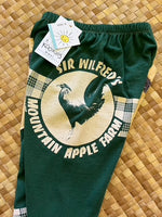 Load image into Gallery viewer, Kids Size 4 &quot;Green Palaka Rooster&quot; ʻOpihi Picker Pants
