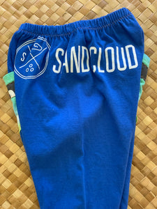 Kids Size 2 "Blue & Tie Dye Sand Cloud" ʻOpihi Picker Pants
