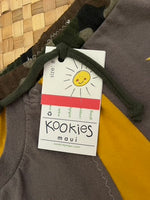 Load image into Gallery viewer, Kids Size 8 &quot;Gold &amp; Grey Maui Gold&quot; Beach Comber Shorts
