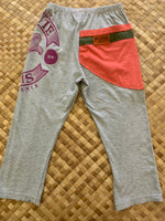 Load image into Gallery viewer, Kids Size 6 &quot;Grey &amp; Salmon Schrute Beet Farm&quot; ʻOpihi Picker Pants
