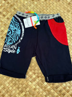 Load image into Gallery viewer, Kids Size 8 &quot;Navy &amp; Red Hawaiian Style Fishing&quot; Beach Comber Shorts
