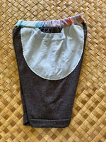 Load image into Gallery viewer, Kids Size 4 &quot;Grey and Blue Oʻio Fishing&quot; Beach Comber Shorts
