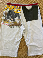 Load image into Gallery viewer, Mens Size L &quot;Black &amp; Grey Boar Hunting&quot; ʻOpihi Picker Shorts
