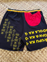 Load image into Gallery viewer, Mens Size XL &quot;Red &amp; Black Hawaiianna&quot; Kanikapila Shorts
