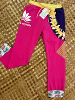 Load image into Gallery viewer, Kids Size 10 &quot;Pink &amp; Purple Lei&quot; Holoholo Pants
