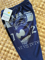Load image into Gallery viewer, Kids Size 4 &quot;Blue &amp; Black Koa Warrior&quot; ʻOpihi Picker Pants
