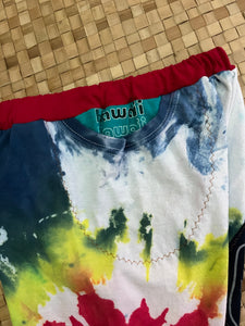 Kids Size 8 "Tie Dye Honolulu Fire Department" Holoholo Pants