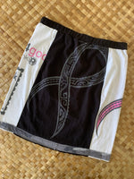 Load image into Gallery viewer, Ladies XS &quot;Pink Black &amp; White Inked&quot; Short Pencil Skirt
