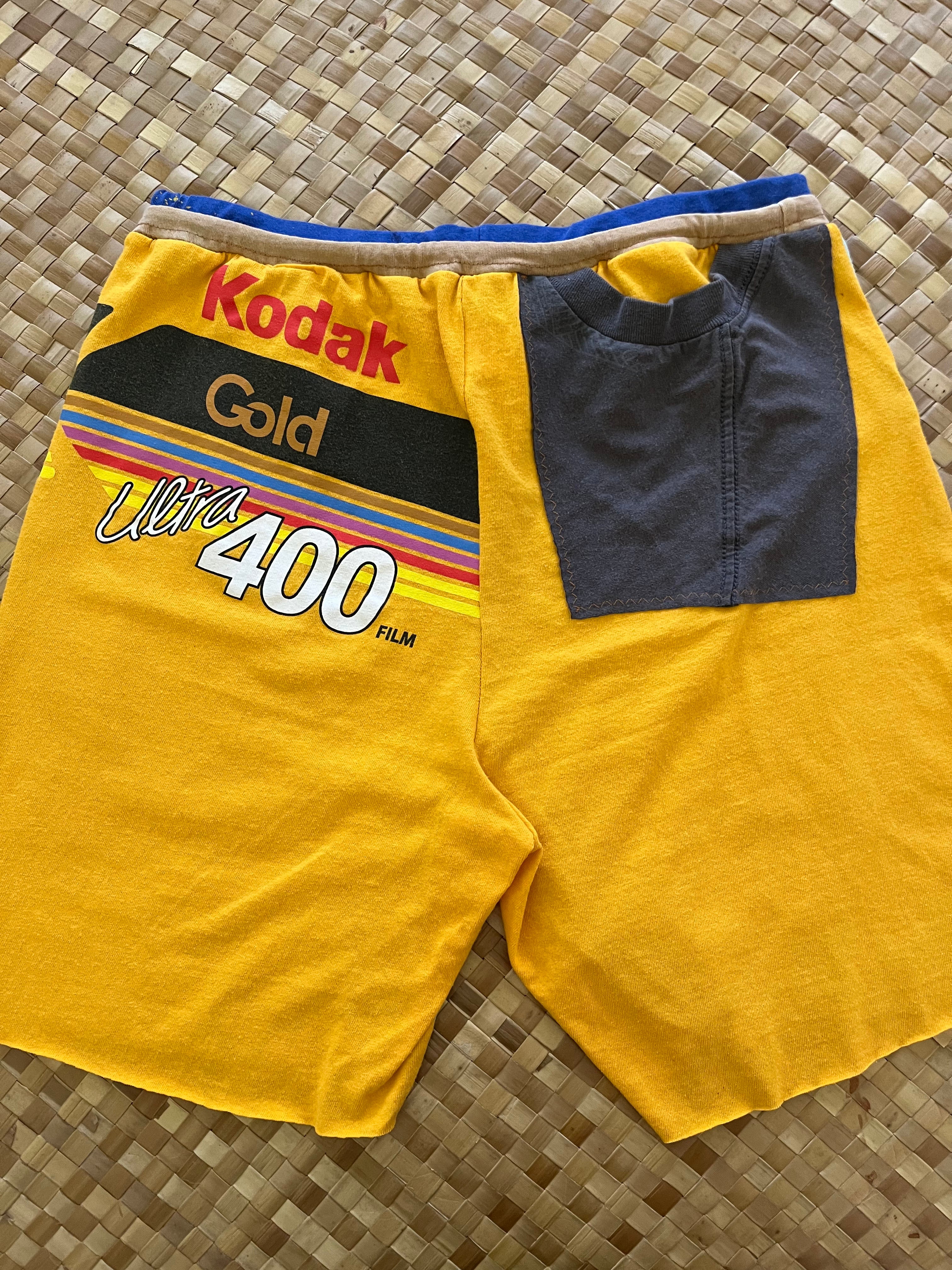 Mens Size M "Teal & Yellow Kodak Gold" Kanikapila Shorts