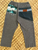 Load image into Gallery viewer, Kids Size 6 &quot;Blue &amp; Grey Waves&quot; ʻOpihi Picker Pants
