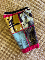 Load image into Gallery viewer, Kids Size 8 "Red &amp; Gold Year of the Ram" Beach Comber Shorts
