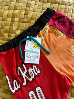 Load image into Gallery viewer, Kids Size 4 "Red &amp; Orange Maui Na Koa" Beach Comber Shorts
