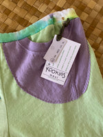 Load image into Gallery viewer, Ladies Size XS &quot;Green &amp; Lavender Whale Tail&quot; Simple Shorty Shorts
