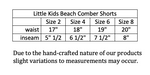 Load image into Gallery viewer, Kids Size 8 &quot;Black &amp; Red Maui Potato Chips&quot; Beach Comber Shorts

