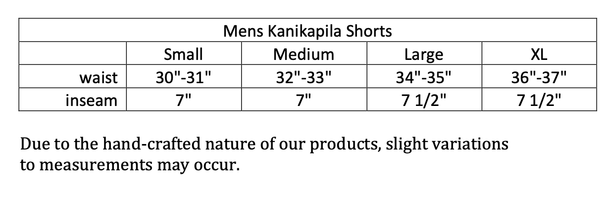 Mens Size L "Grey & Gold Musubi and Beer" Kanikapila Shorts