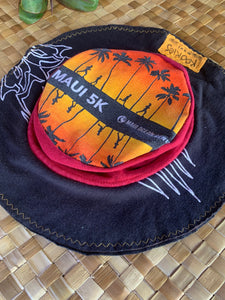 Toddler "Black & Orange Maui 5K" Beach Bucket Hat