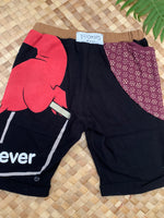 Load image into Gallery viewer, Kids Size 6 &quot;Black Worst Athlete Ever Dinosaur&quot; Beach Comber Shorts
