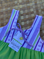 Load image into Gallery viewer, Kids Size 2 &quot;Lime &amp; Lavender Floral&quot; Kuʻuipo Dress
